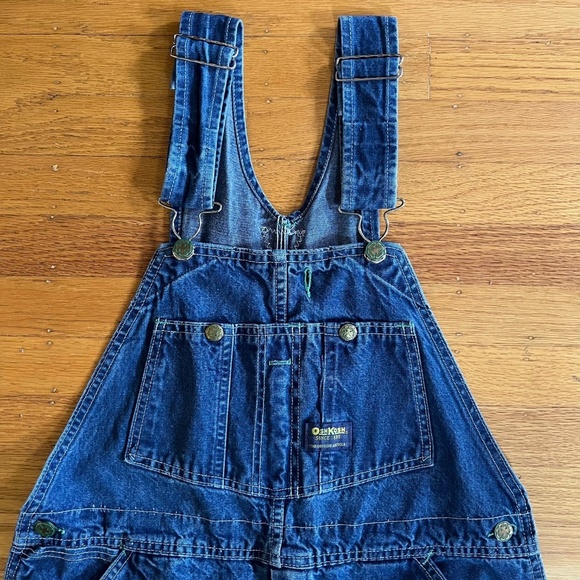 Rare Unisex Vintage OshKosh B'gosh Vestbak Denim Bib Overalls | Size 34 x 30 - Picture 1 of 13